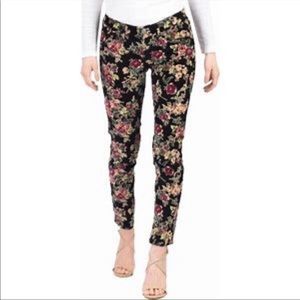 Free people - floral corduroy skinny pant